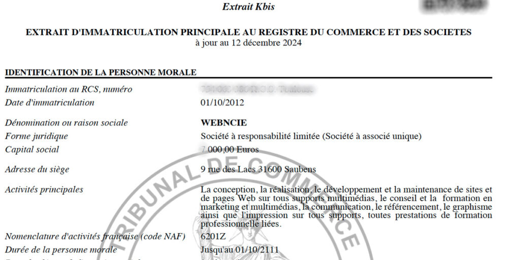 obtenez votre extrait kbis gratuit en ligne rapidement et facilement. accédez à votre document officiel d'immatriculation d'entreprise en quelques clics.