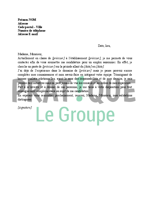 découvrez nos astuces incontournables pour rédiger une lettre de motivation efficace pour un job d'été et maximisez vos chances d'obtenir le poste.