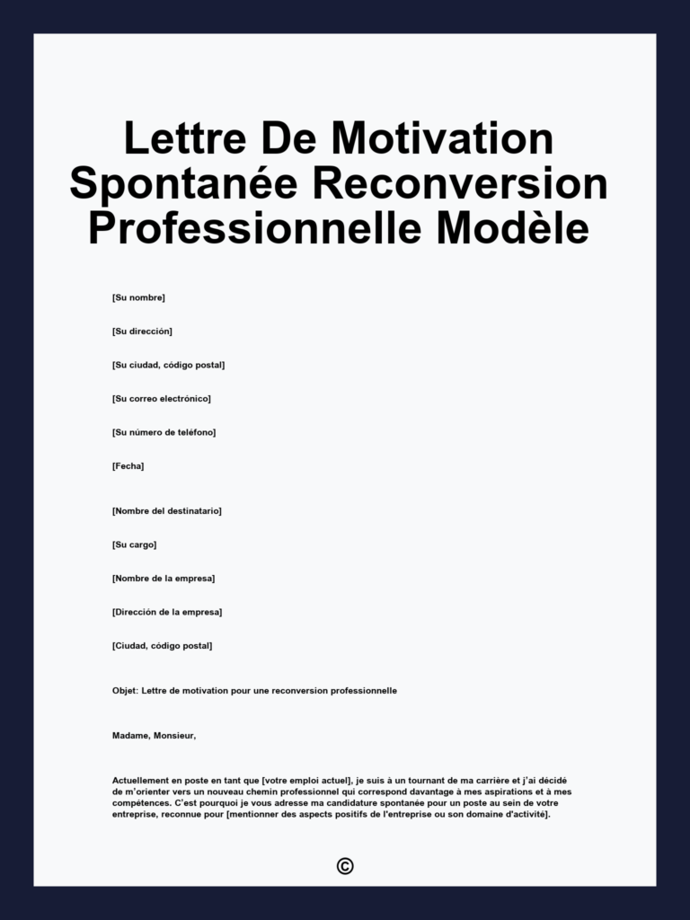 découvrez comment rédiger une lettre de motivation efficace pour une reconversion professionnelle et maximisez vos chances de réussite dans votre nouveau projet.